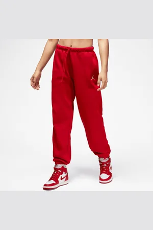 Jordan Brooklyn Fleece Pant 24 mulheres Calças de treino vermelho tamanho L Vestuário