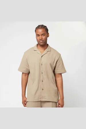 42 Decibel Waffle Knit Shirt homem Camisas verde tamanho L Vestuário