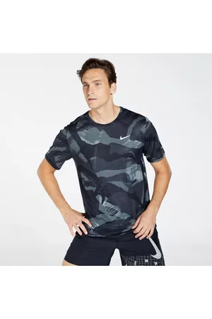 Nike Homem T-shirts desportivas - Miler Camo - - T-shirt Homem tamanho