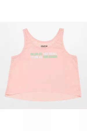 doone Danza - Rosa - T-shirt Crop Ginásio Rapariga tamanho