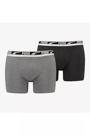 PUMA Homem Roupa Interior - PUA ultilogo - Cinza - Pack 2 Boxers Homem tamanho
