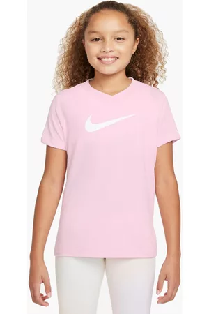 Nike Menina T-shirts desportivas - Dry Leg Vneck Swoosh - - T-shirt Ginásio Rapariga tamanho
