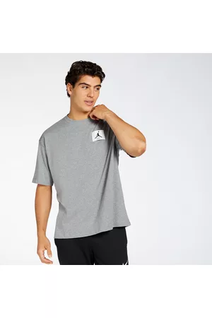 Nike Homem T-shirts & Manga Curta - Jordan - Cinza - T-shirt Homem tamanho