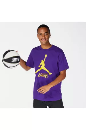 Nike Homem T-shirts & Manga Curta - La Lakers Jordan - Vermelho - T-shirt Basquetebol Homem tamanho