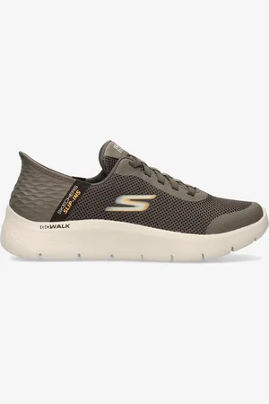 Skechers Go Walk Flex - Cinza - Sapatilhas Slip-ins Homem