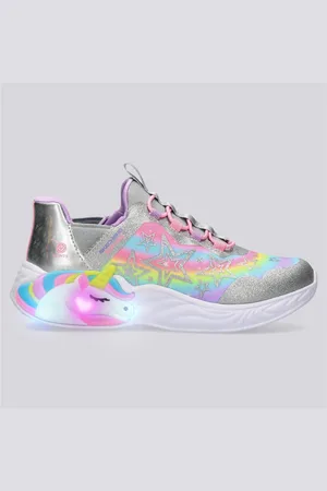Skechers Unicorn Dreams - Cinza - Ténis Luzes Menina MKP