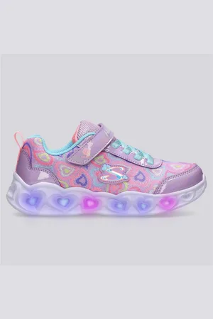 Skechers Heart - - Sapatilhas Luzes Menina