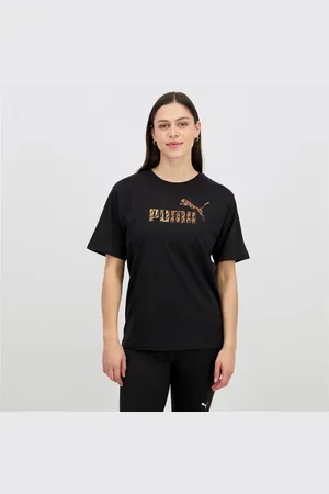 PUMA Animal Print Logo - - T-shirt Mulher