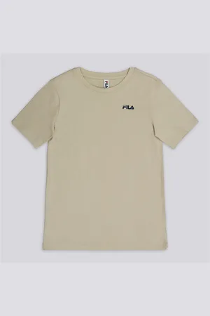 Fila T-shirt - Bege - T-shirt Algodão Rapaz
