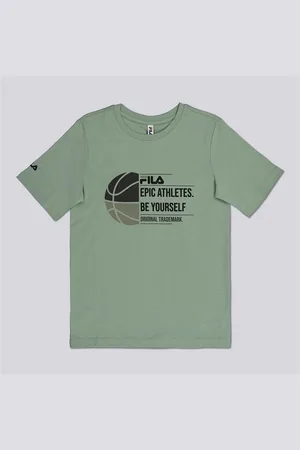 Fila T-shirt - Caqui - T-shirt Algodão Rapaz