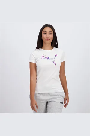 PUMA Floral - - T-shirt Mulher