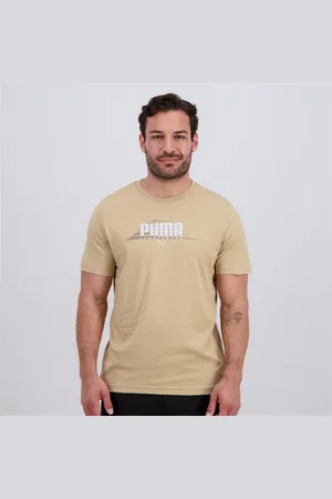 PUMA T-shirt - Bege - T-shirt Algodão Homem