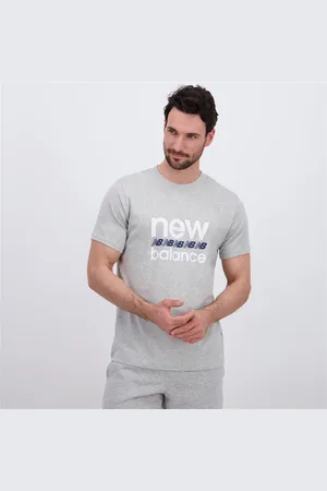 New Balance T-shirt - Cinza - T-shirt Algodão Homem