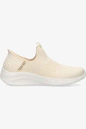 Skechers Ultra Flex 3.0 - Bege - Sapatilhas Slip-ins Mulher