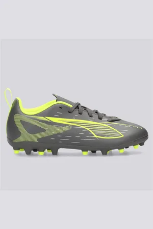 PUMA Ultra Play Mg - Cinza - Chuteiras Pitons Criança
