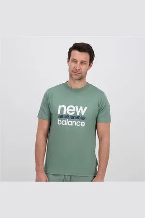 New Balance T-shirt - Caqui - T-shirt Algodão Homem