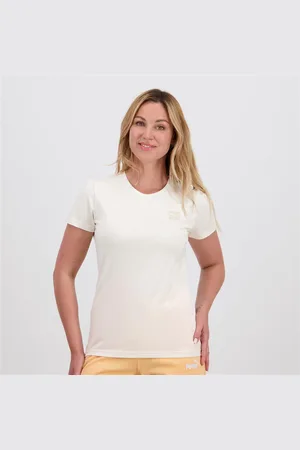 PUMA Ess Elevated - Bege - T-shirt Mulher