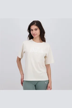 PUMA Class - Bege - T-shirt Mulher