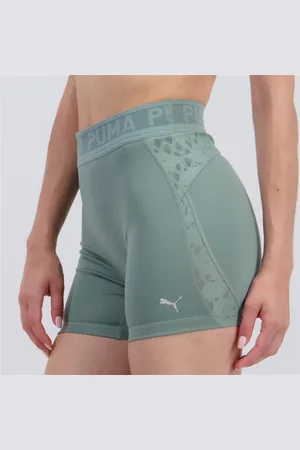 PUMA Leggings Curtas - Caqui - Leggings Ciclista Mulher