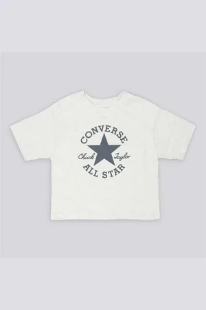 Converse All Star - Cinza - T-shirt Algodão Rapariga
