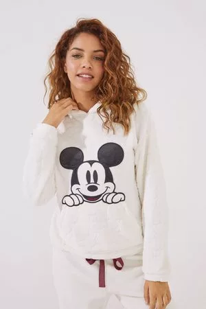 Women secret Mulher Pijama Polar - Pijama comprido polar mickey mouse 3d