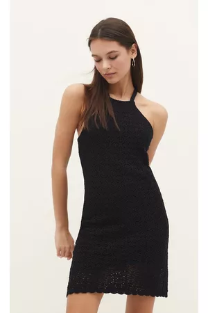 Stradivarius Mulher Vestidos de Malha - Vestido De Crochet Cruzado Xs
