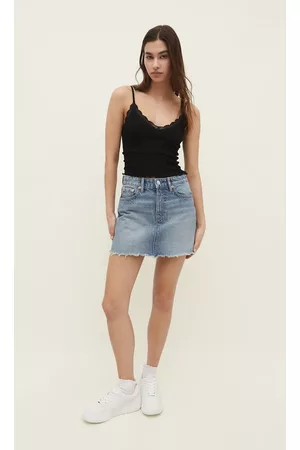 Stradivarius Mulher Tops de Alças - Top De Alças Com Renda