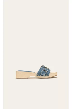 Stradivarius Mulher Socas - Socas De Ganga Com Fivelas