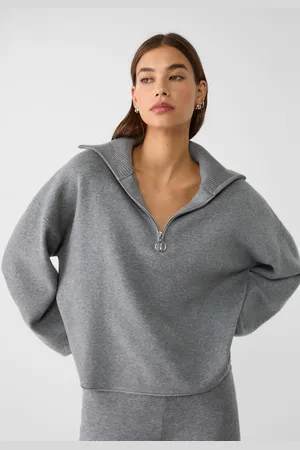 Stradivarius Camisola de malha com fecho de zip M