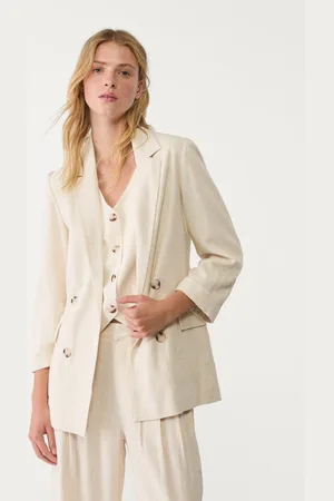 Stradivarius Blazer aberto com linho L