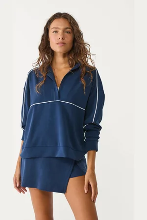 Stradivarius Sweatshirt oversize com linhas vivas XS