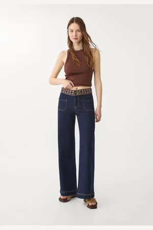 Stradivarius Jeans minimalistas bordados 34