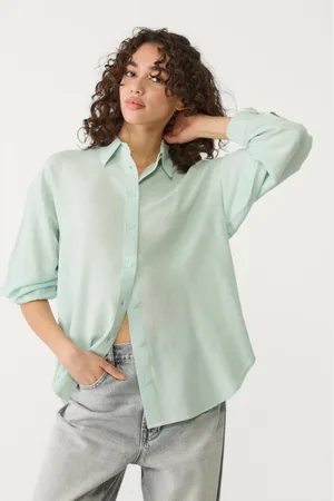 Stradivarius Camisa com linho L