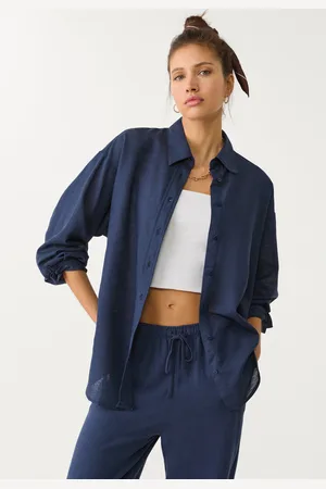 Stradivarius Camisa com linho XL