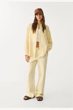 Stradivarius Camisa com linho L