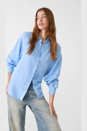 Stradivarius Camisa com linho L