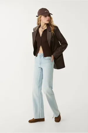 Stradivarius Jeans direitas comfort 38