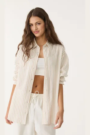 Stradivarius Camisa com linho XL