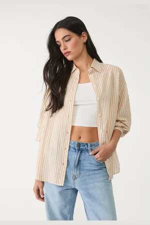 Stradivarius Camisa com linho XL