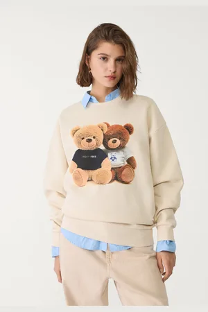 Stradivarius Sweatshirt com estampado de ursos L