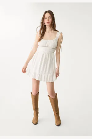 Stradivarius Vestido curto fluido XS
