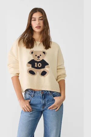 Stradivarius Sweater cropped de malha M