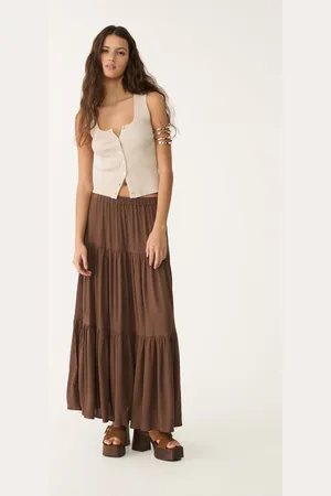 Stradivarius Saia midi boho L