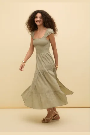 Stradivarius Vestido fluido midi M