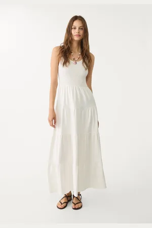 Stradivarius Vestido comprido fluido XL
