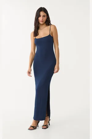 Stradivarius Vestido comprido com alças L
