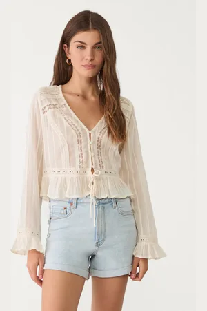 Stradivarius D85 Calções mom fit slim fit 38