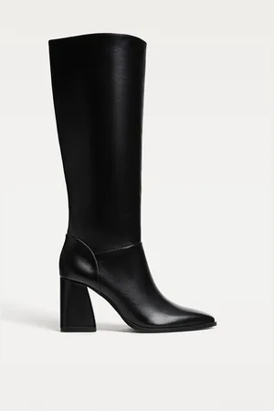 Stradivarius Botas altas tacão 37