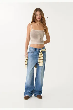 Stradivarius D88 Jeans baggy wide 38