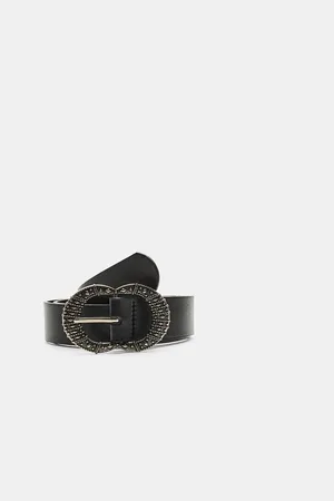 Stradivarius Cinto com fivela dupla gravada 90
